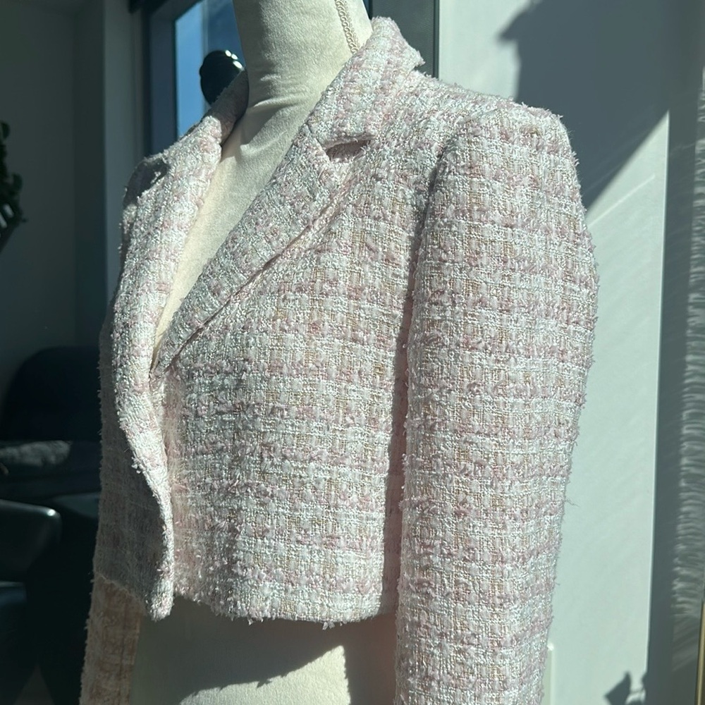 Tweed Blazer - Pink - Picture 6 of 9
